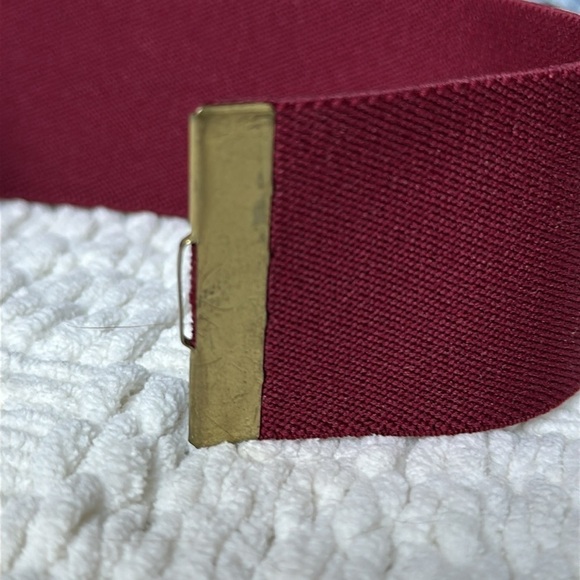 Vintage 80s Day Lor Stretch Large Buckle Belt - Picture 3 of 5